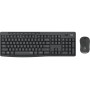 Logitech MK295 Silent Wireless Combo teclado Rato incluído Escritório USB QWERTZ Alemão Grafite