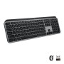 Logitech MX Keys f  Mac teclado Escritório RF Wireless + Bluetooth QWERTY Estados Unidos (Internacional) Cinzento