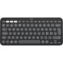 Logitech Pebble Keys 2 K380s teclado Universal RF Wireless + Bluetooth QWERTY Dinamarquês, Finlandês, Norueguês, Sueco Grafite