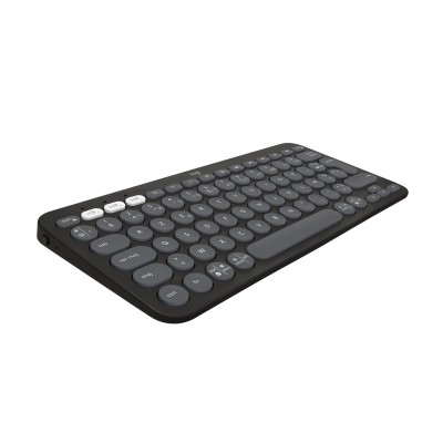 Logitech Pebble Keys 2 K380s teclado Universal RF Wireless + Bluetooth QWERTY Estados Unidos (Internacional) Grafite