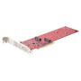 StarTech.com DUAL-M2-PCIE-CARD-B placa adaptador de interface Interno M.2