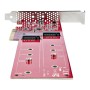StarTech.com DUAL-M2-PCIE-CARD-B placa adaptador de interface Interno M.2