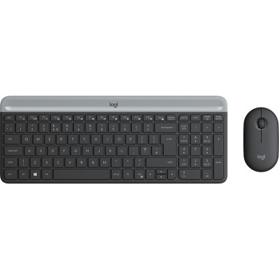 Logitech MK470 teclado Rato incluído Universal RF Wireless AZERTY Francês Grafite