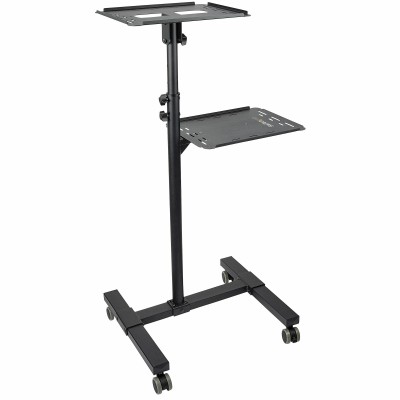 StarTech.com Suporte Transporte de projetor móvel e de portátil - Suporte de projetor portátil resistente (2 Prateleiras,