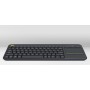 Logitech K400 Plus Tv teclado RF Wireless QWERTZ Checo Preto