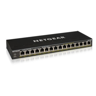 NETGEAR GS316PP Não-gerido Gigabit Ethernet (10 100 1000) Power over Ethernet (PoE) Preto