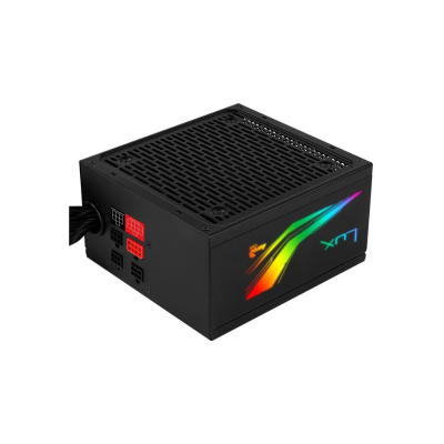 Fonte Alimentação Aerocool LUX RGB 850M   850W   Ventoinha 12cm  80 Plus Bronze