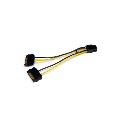 Cabo Alimentação Sata 15 PIN Macho - PCI-E 6 PIN M