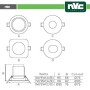Recessed Spotlights LED IP20 9W 3000K 700LM 24º Φ115/Φ95