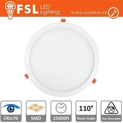 Downlight LED IP20 18W 6500K 1450LM 110°Cornice max223min210