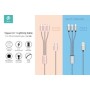 Vogue 3 in 1 Lightning 1.2M 2.4A Cable Blue