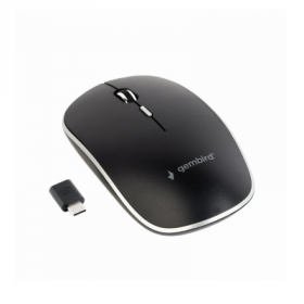 Rato Gembird WirelessType-C Receber 1600Dpi Preto