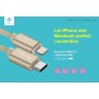 Relâmpago gracioso para cabo USB-C 1,2 mt Grey
