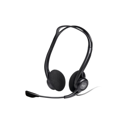 Auscultadores Logitech PC 960 com Microfone Usb Pretos