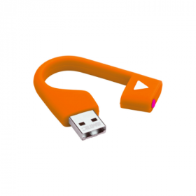 Pen Drive Emtec Hang 32Gb Laranja Usb 2.0