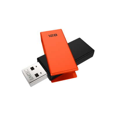 Pen Drive Emtec C350 128Gb Usb 2.0 Laranja
