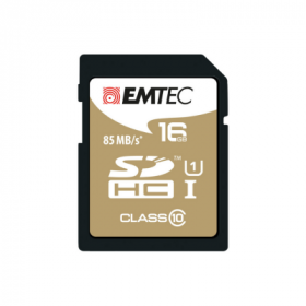 Cartão Emtec SDhc 16Gb Class10 85Mb/S Retail