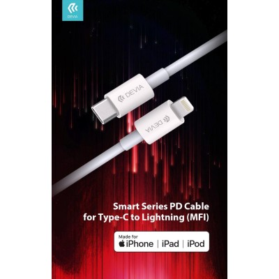 Smart Series PD Cable for Tyep-C to Lightning MFI 18W