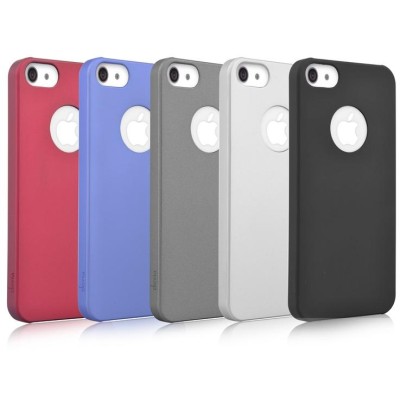 Rubber case for iPhone 5 5C 5S SE Black Color