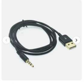 Usb para 3.5mm macho cabo de áudio usb a para 3 5 jack aux adaptador fio fone de ouvido alto-falante desktop pc tv carro estére