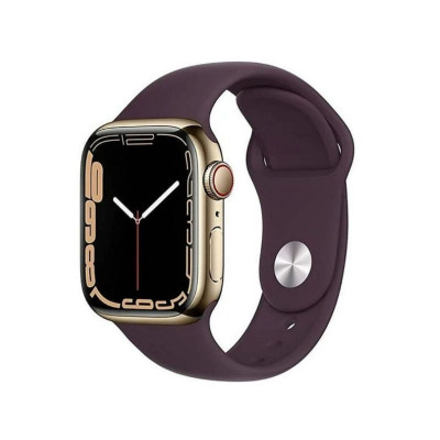Apple Watch Series 7 45mm LTE Dourado c/Bracelete Desportiva Cereja Preta