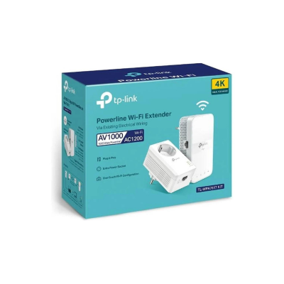 Powerline TP-Link TL-WPA7617 KIT 1000Mbps Alcance 300m Conjunto de 2 Uni