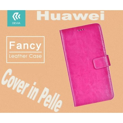 Fancy Case Leather for Huawei P9 Hot Pink