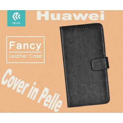 Fancy Case Leather for Huawei G8 Black