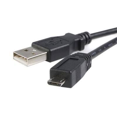 StarTech.com 0.5m USB A microB cabo USB USB 2.0 0,5 m Micro-USB B Preto