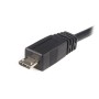 StarTech.com 0.5m USB A microB cabo USB USB 2.0 0,5 m Micro-USB B Preto