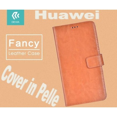 Fancy Case Leather for Huawei P9 Lite Brown
