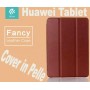 Fancy Leather Case Tablet Huawei T1-A21W Brown