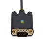 StarTech.com 1P10FFC-USB-SERIAL cabo de série Preto 3 m USB Type-A DB-9