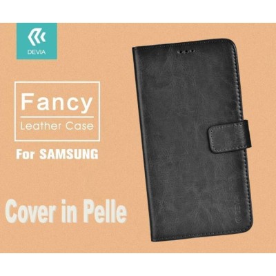 Case Leather Fancy for Samsung J3 2016 Black