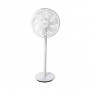 Ventilador de pedestal, 16 polegadas, 7 pás, 3 velocidades, branco