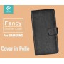Fancy Case Leather for Samsung Galaxy J5 Black