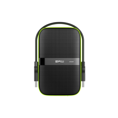 Disco Duro Externo Silicon Power 2TB A60 2.5"  USB 3.1 Armor Antichoque e Prova de Água Preto