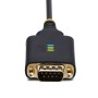 StarTech.com 2P6FFC-USB-SERIAL adaptador para cabos USB-A 2 x DB-9 RS-232 Preto, Cinzento