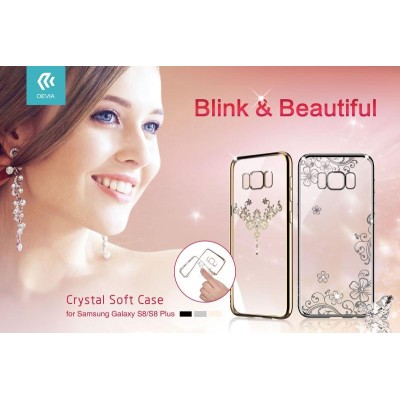 Soft Case Crystal Iris Swarovski for Samsung S8 Silver