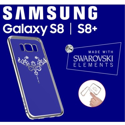 Soft Case Crystal Iris Swarovski for Samsung S8 Plus Silver