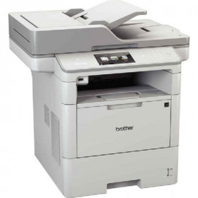 Impressora Multifunções Laser Mono Brother MFC-L6900DW WiFi Duplex Fax 50ppm Branco
