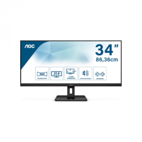 Monitor Aoc 34″ Q34E2A Led IPS UW-UXGA 21:9 Hdmi Dp Colunas