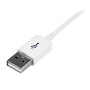 StarTech.com USBEXTPAA1MW cabo USB USB 2.0 1 m USB A Branco