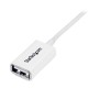 StarTech.com USBEXTPAA1MW cabo USB USB 2.0 1 m USB A Branco