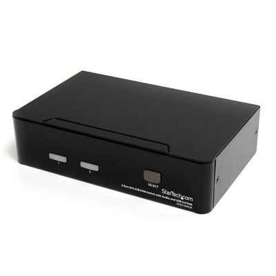 StarTech.com Interruptor KVM USB DVI 3 Portas com Áudio e Hub USB 2.0