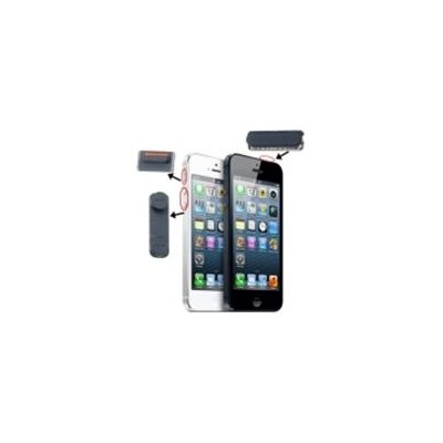 3 in 1 botao de volume Mute para iPhone 5 Preto