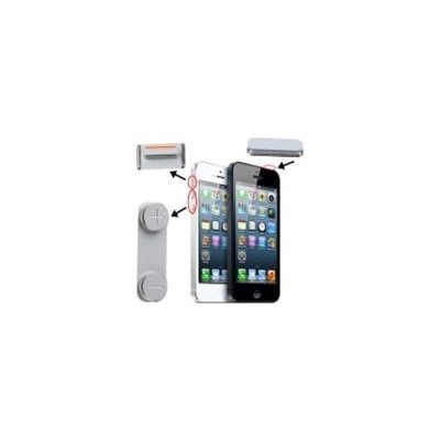 3 in 1 botao de volume Mute para iPhone 5 Branco