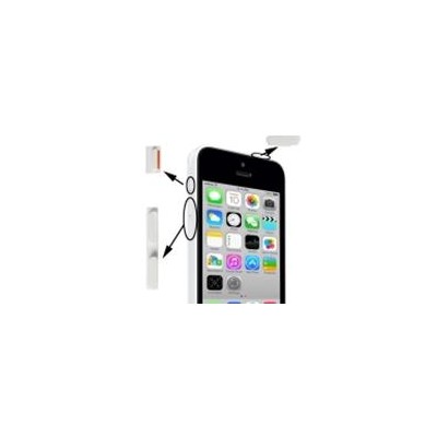 3 em 1 Botao Mute + Poder + Volume para iPhone 5S Preto