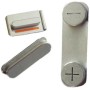 3 em 1 Botao Mute + Poder + Volume para iPhone 5S Branco