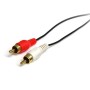 StarTech.com 0.92m, 3.5mm 2xRCA, M M cabo de áudio 0,92 m Preto